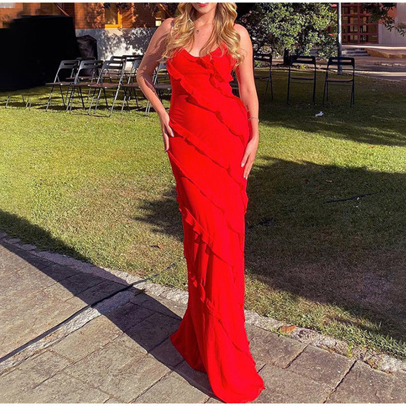 Violeta™ - Elegant Long Dress with Ruffles