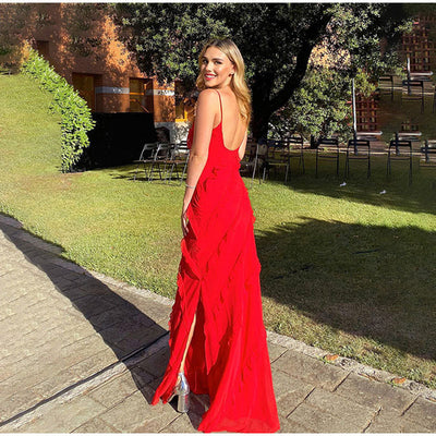 Violeta™ - Elegant Long Dress with Ruffles
