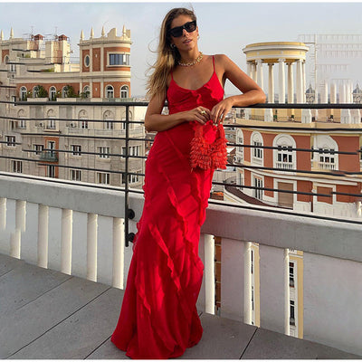 Violeta™ - Elegant Long Dress with Ruffles