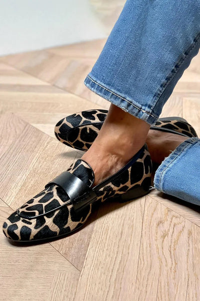Daphne™| Animal Print Loafer With Elegant Detail