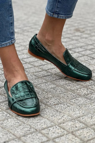 Giselle™ | Crocodile Effect Loafer