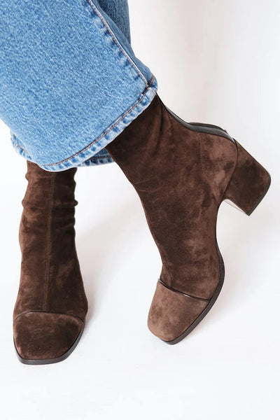 Gemma™ | Square Toe Heeled Boots