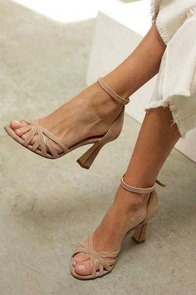 Heather™ | Strappy Mid-Heel Sandals