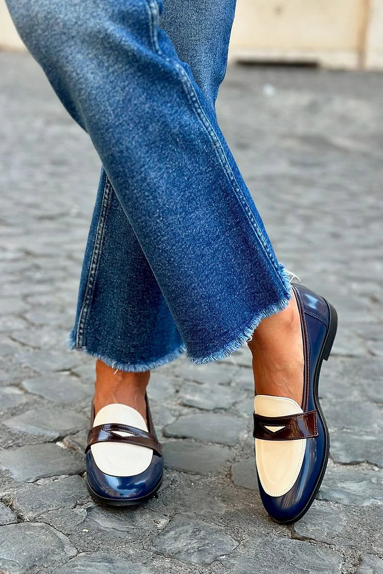 Carmen™ | Elegant Two-Tone Loafer