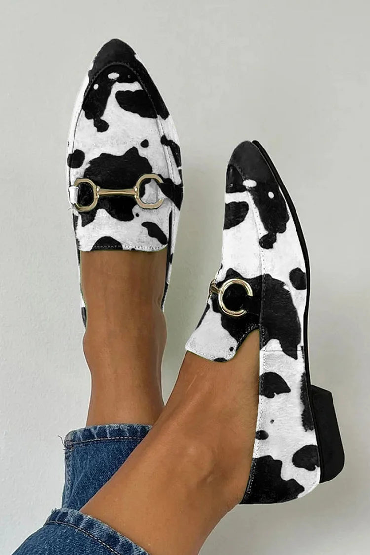 Hazel™ | Printed Loafer With Buckle