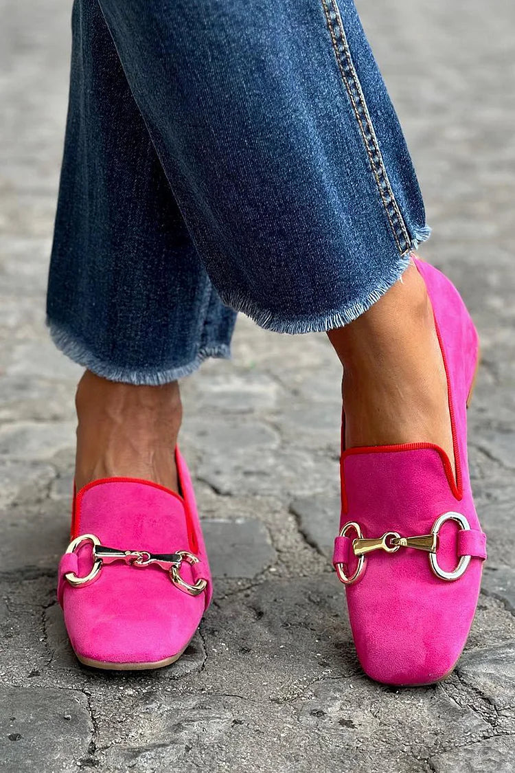 Bella™| Fluorescent Loafer With Metal Detail