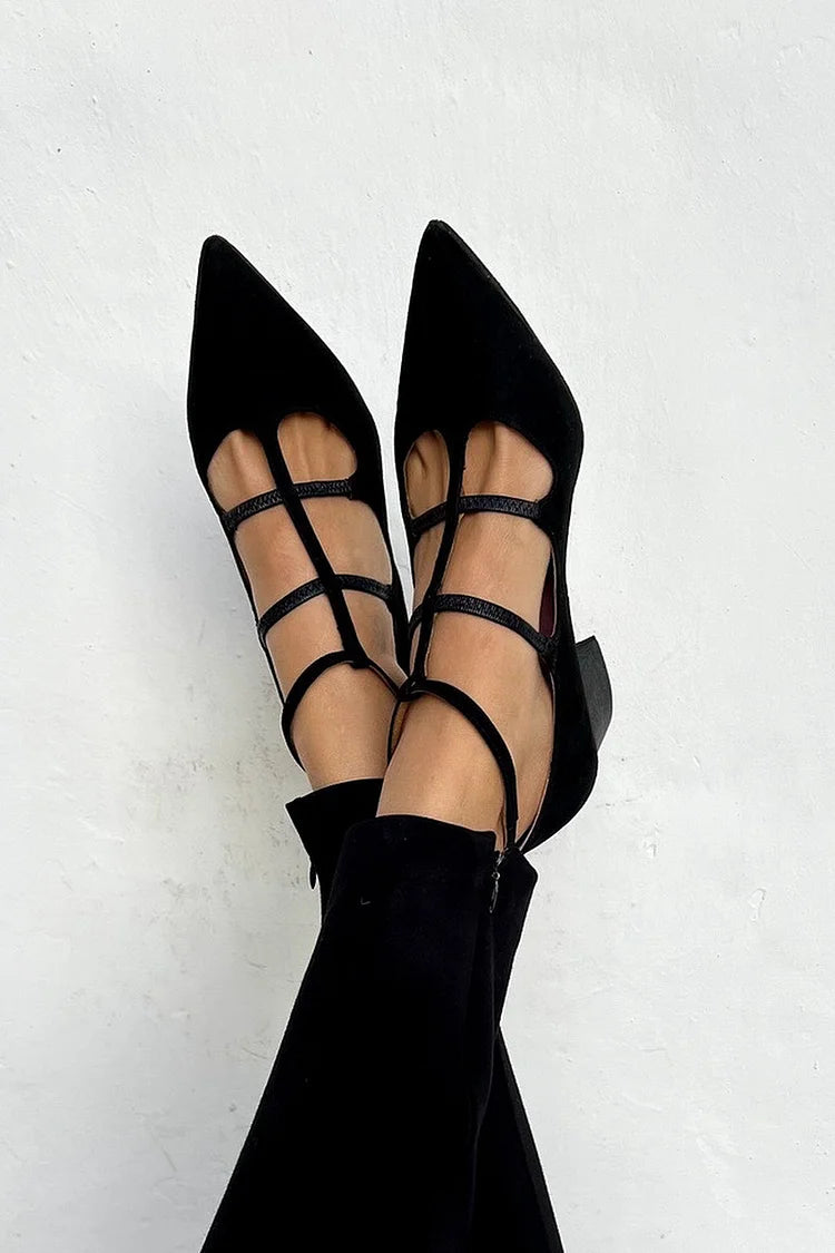 Deborah™| Strappy Pointed Flats
