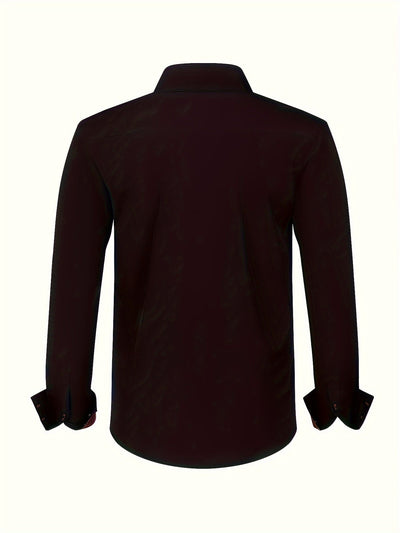 ALBERTO | CAMICIA ELEGANTE LEGGERA CON DETTAGLI A CONTRASTO