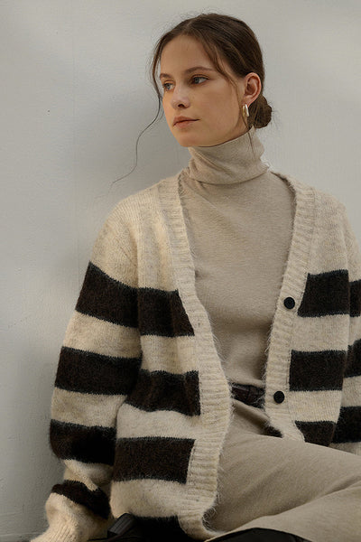 Lucia™ – Cardigan a Righe Oversize