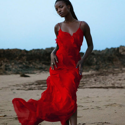 Violeta™ - Elegant Long Dress with Ruffles