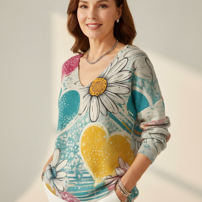 HELENE™| V-neck sweater