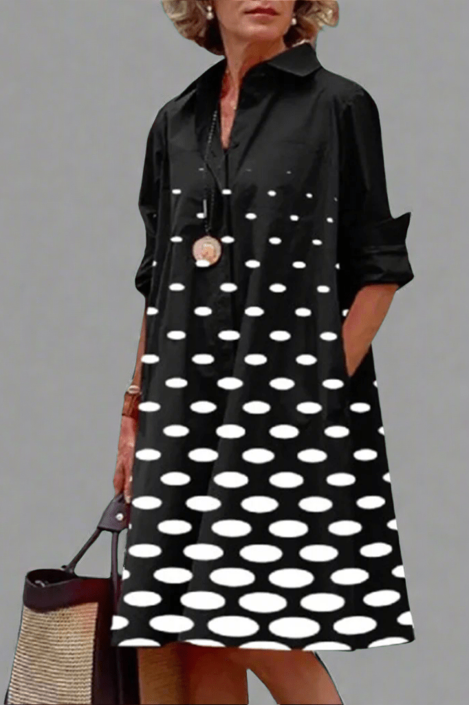 VALERIE™ | Abito Midi Lussuoso con Motivo Elegante
