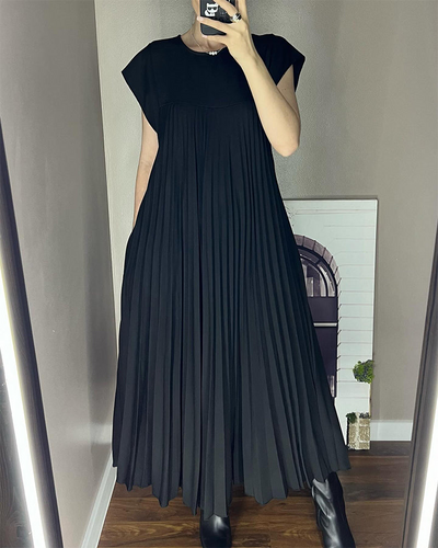 Iliana™- Elegant Long Pleated Dress