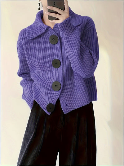 Madeline™ – Ribbed Knit Cardigan