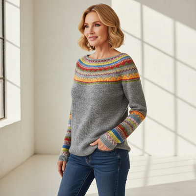 Hazel™ – Retro Knit Sweater