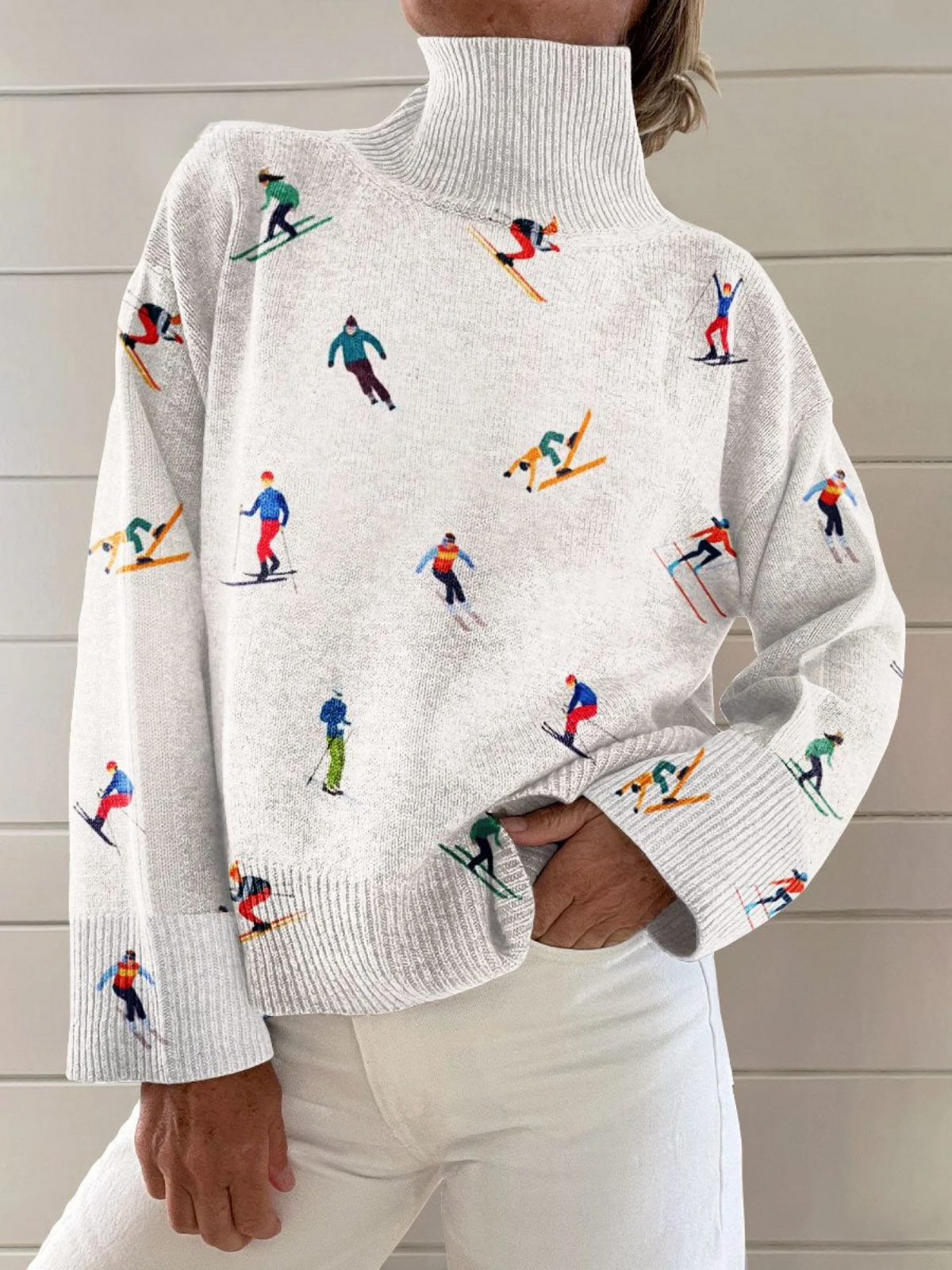Joy | Vintage yarn ski pattern winter sweater
