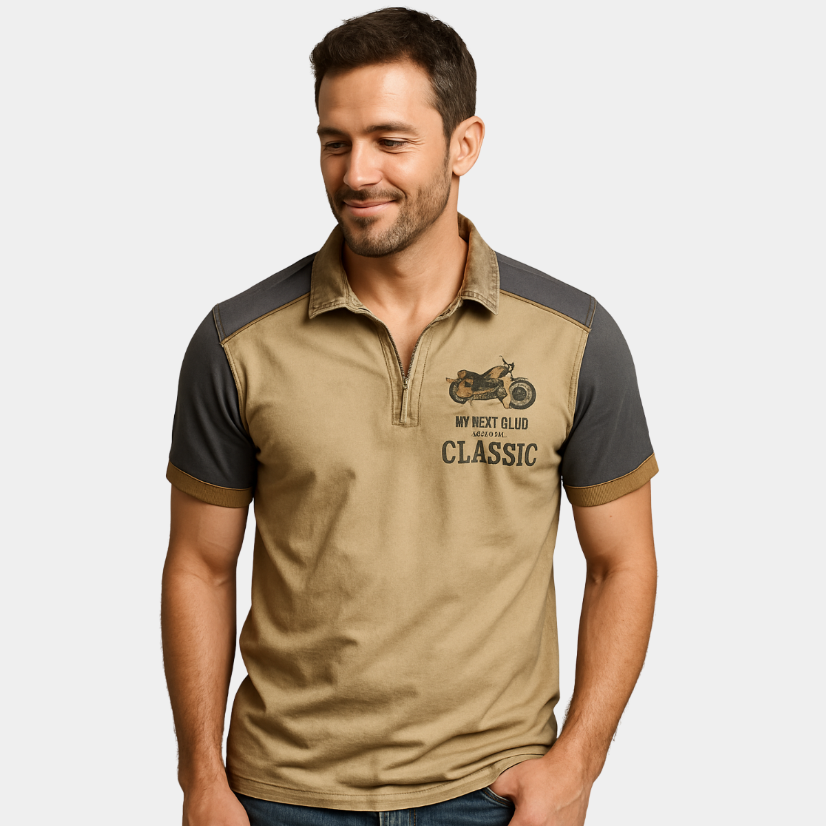 MARTINO | POLO DALLA STILE VINTAGE MOTO