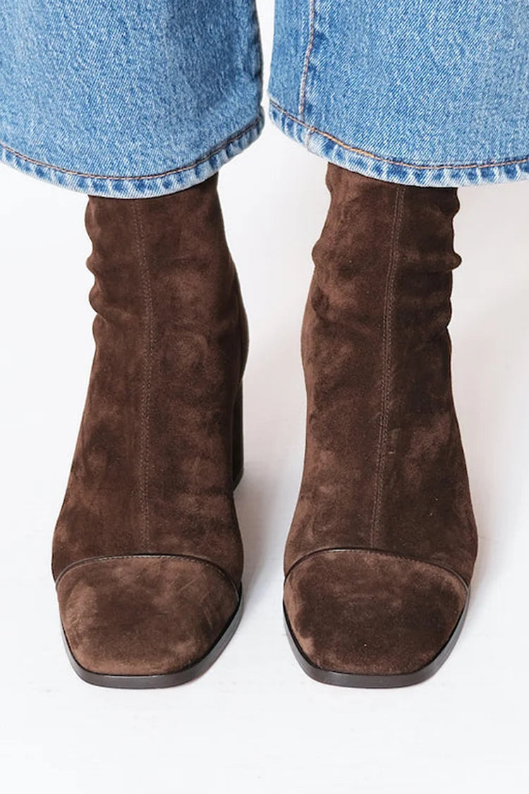 Gemma™ | Square Toe Heeled Boots