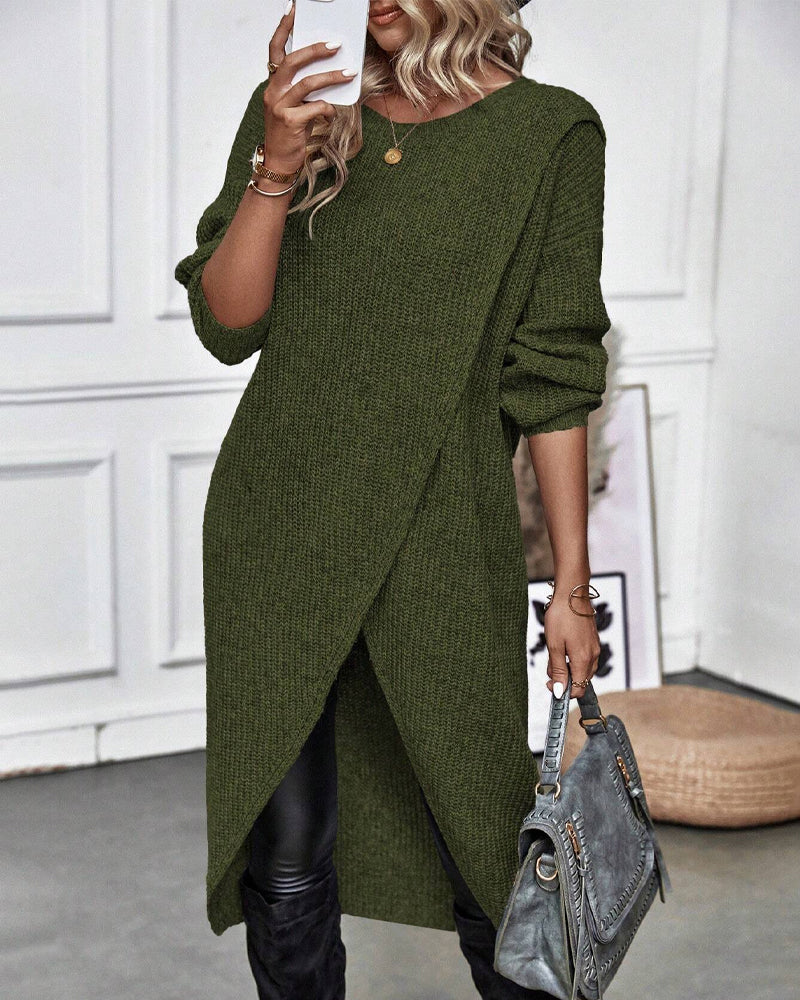 Mavery™ - Long Dress Style Sweater