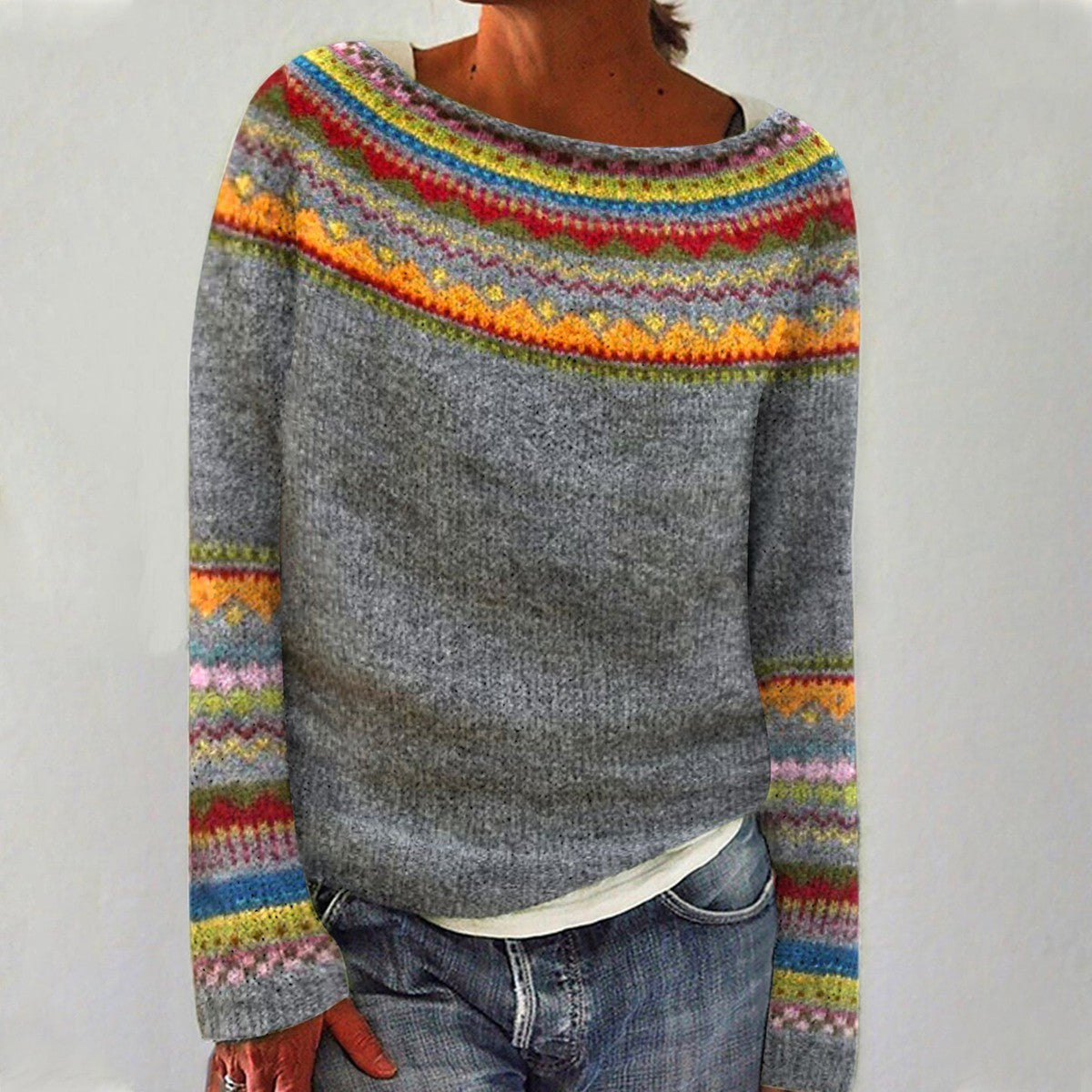 Hazel™ – Retro Knit Sweater
