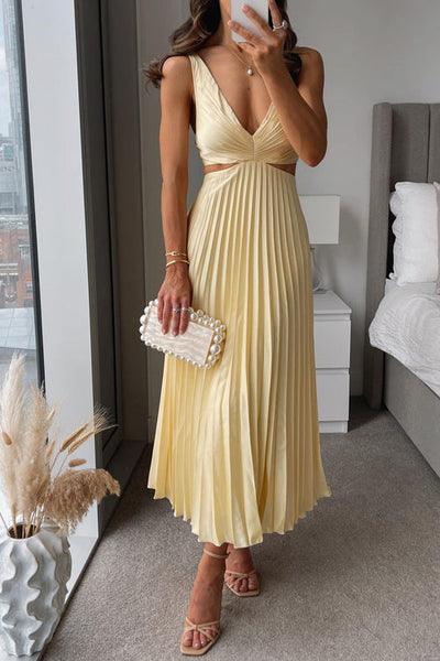 Sofia™ - Long Pleated Dress