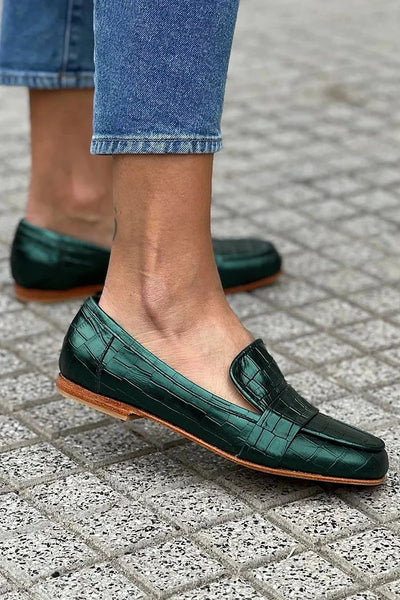 Giselle™ | Crocodile Effect Loafer