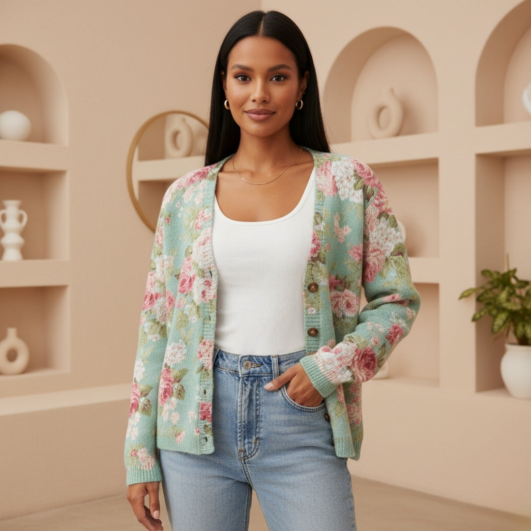 Vera™ - Autumn Floral Cardigan