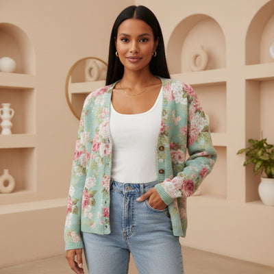 Vera™ - Autumn Floral Cardigan