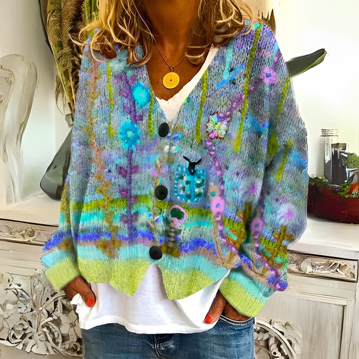 Lola™ | Floral cardigan