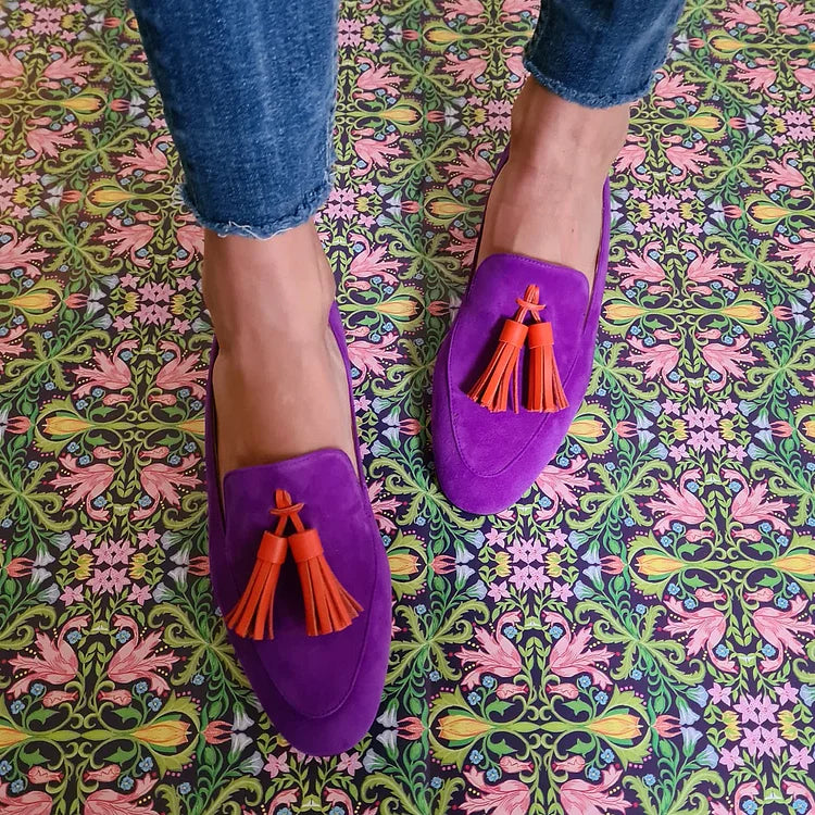 Aurora™ | Purple Loafers With Tassels