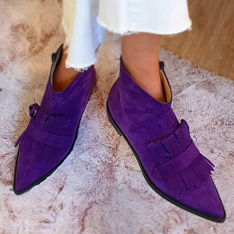 Antonia™ | Fringed Ankle Boots