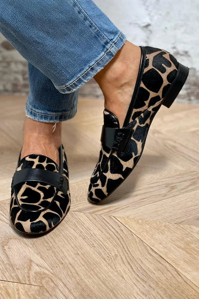 Daphne™| Animal Print Loafer With Elegant Detail