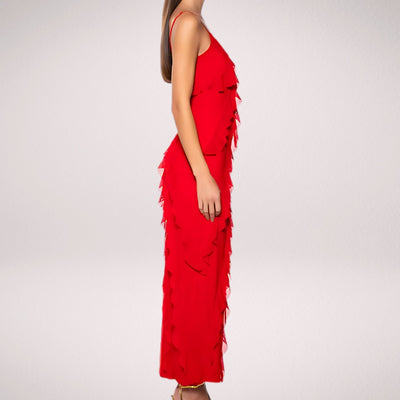 Violeta™ - Elegant Long Dress with Ruffles