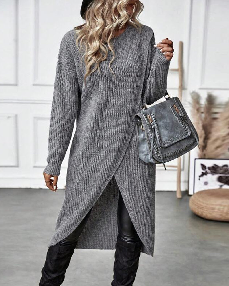 Mavery™ - Long Dress Style Sweater