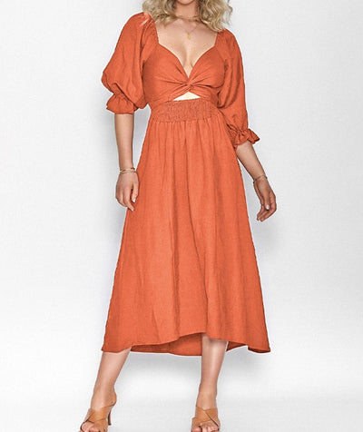 Mariah™ - Bow Dress with Long Sleeves