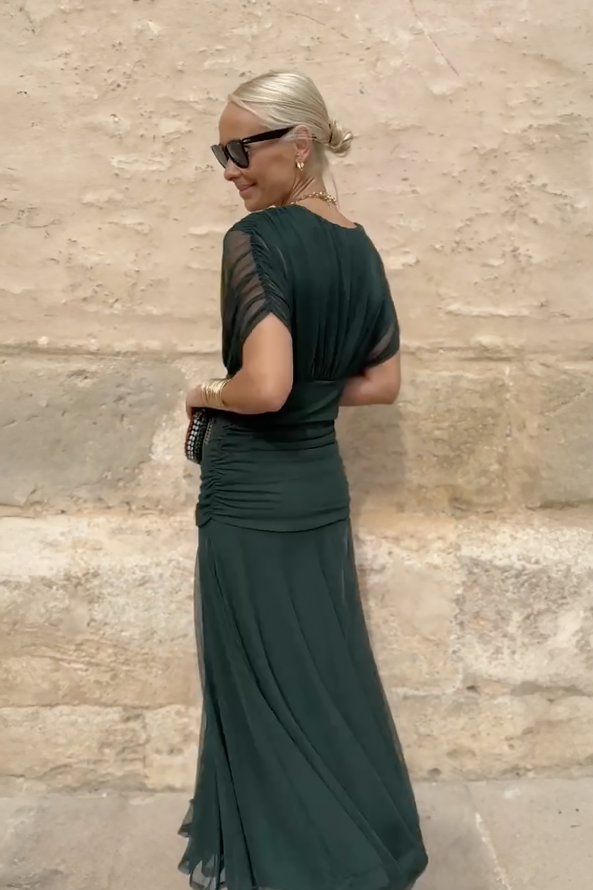 Almudena™ | Long Dress with V-Neck