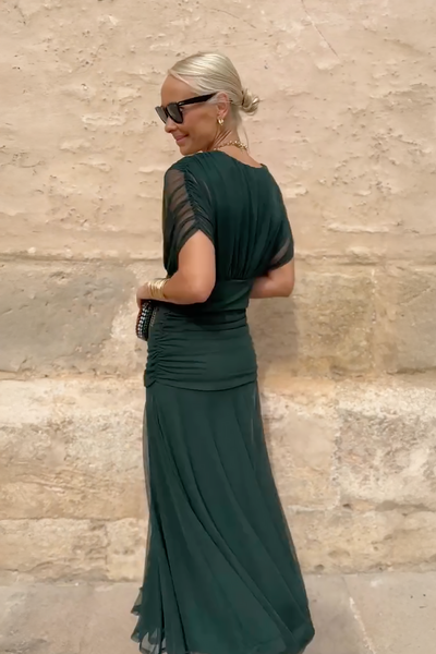 Almudena™ | Long Dress with V-Neck