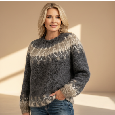 Charlotte™ – Nordic Pattern Knit Sweater