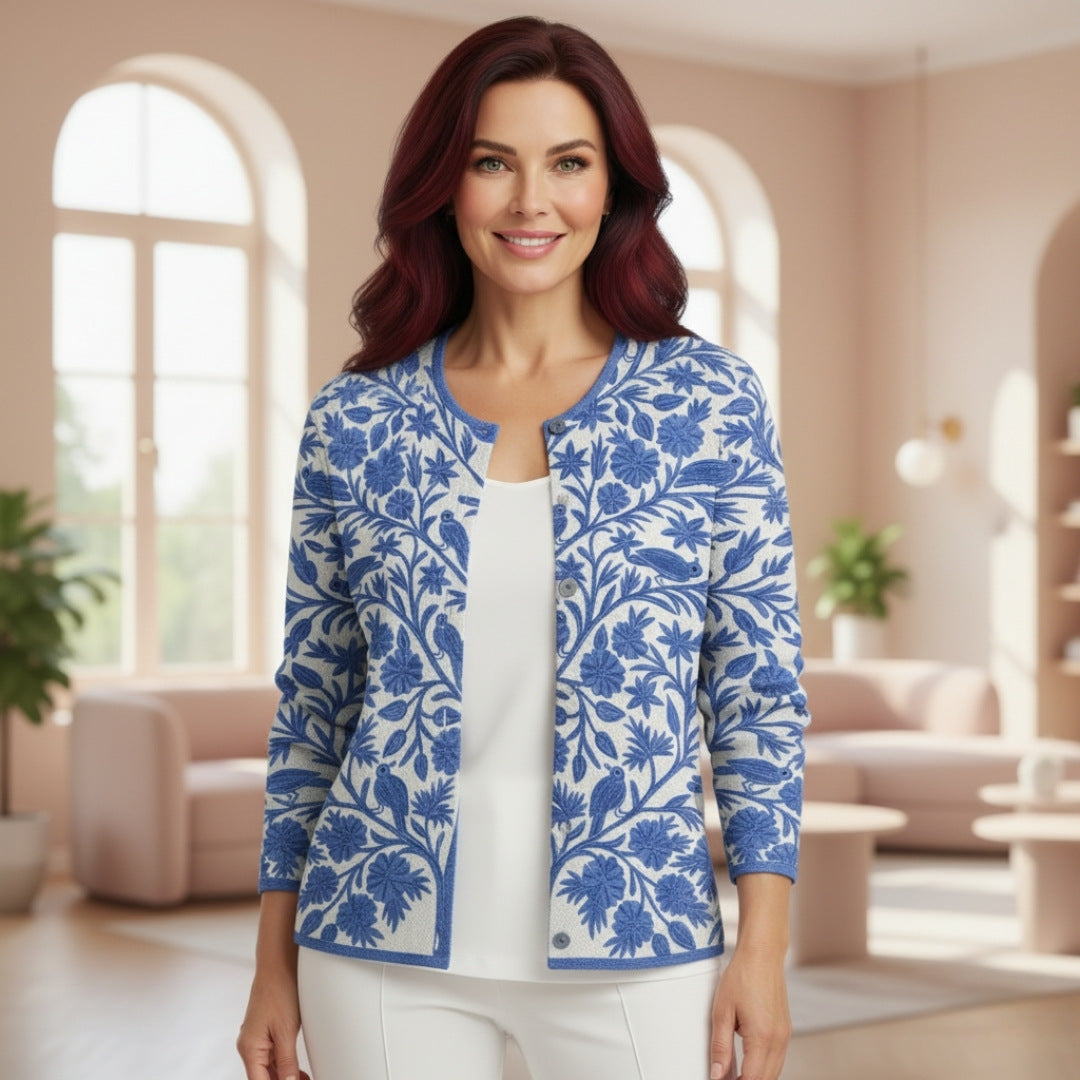 Benedita™ - Autumn Floral Cardigan