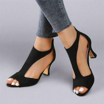 Barbara™ | Cutout Peep Toe Heels