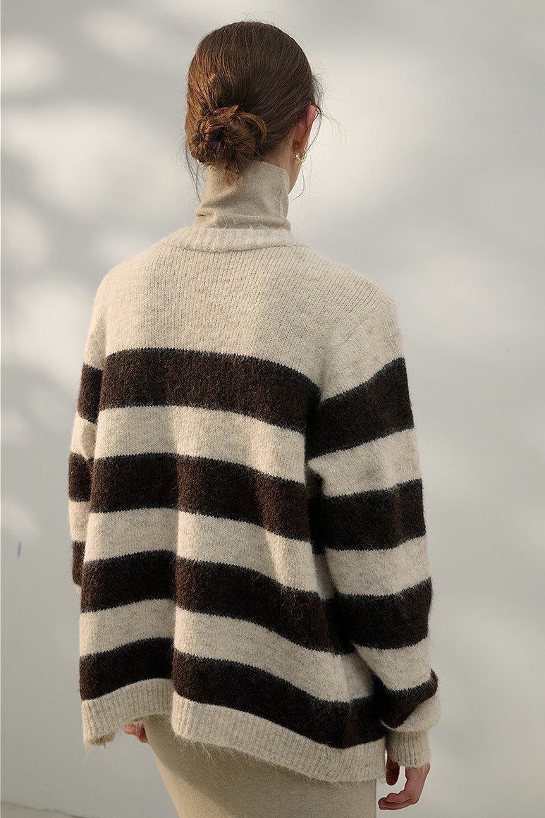 Lucia™ – Cardigan a Righe Oversize