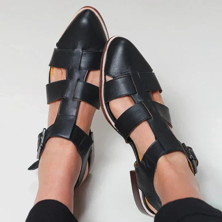 Alicia™ | Woven Flat Sandals
