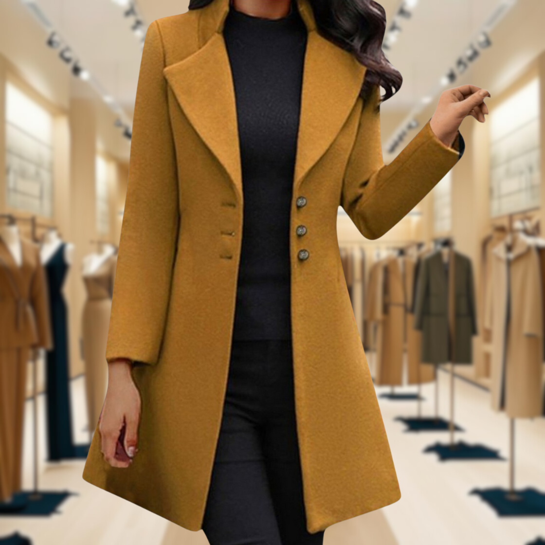 Venzi – Elegant Coat with Long Sleeves