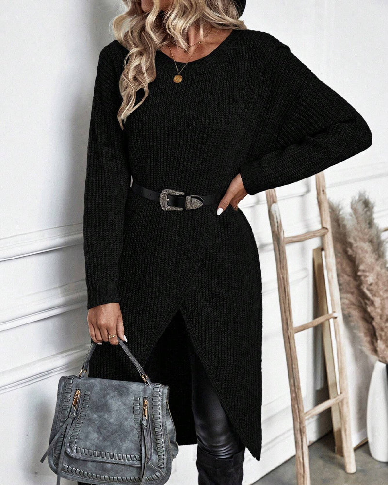 Mavery™ - Long Dress Style Sweater