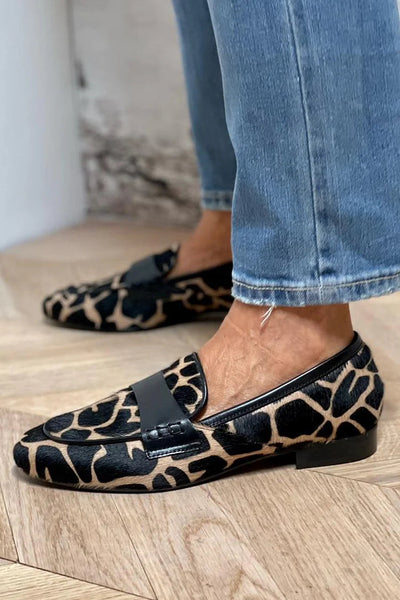 Daphne™| Animal Print Loafer With Elegant Detail