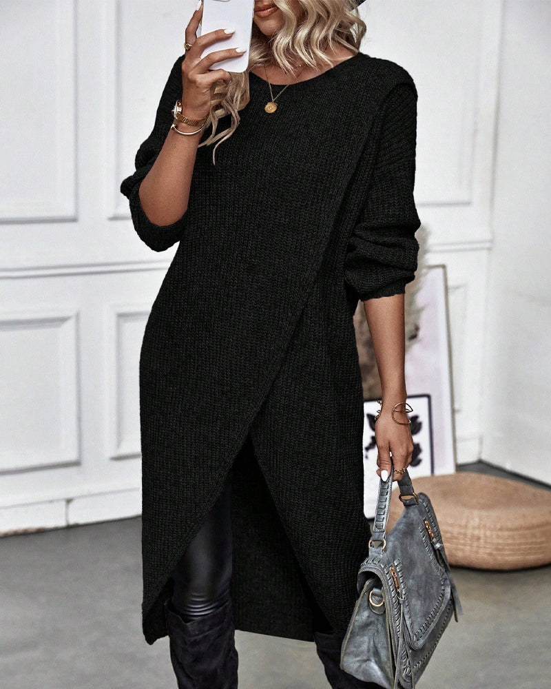 Mavery™ - Long Dress Style Sweater