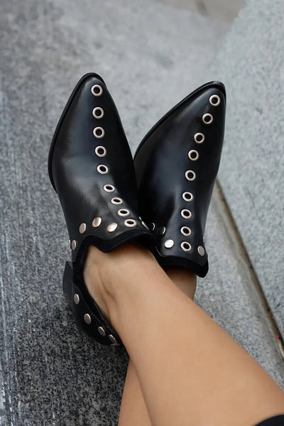 Giselle™ | Studded Ankle Boot With Wide Heel