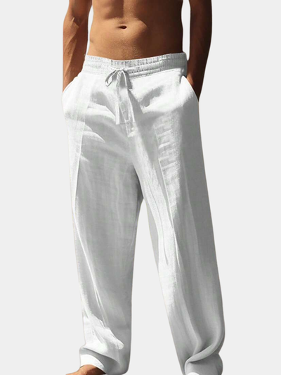 MARCO | PANTALONE LEGGERO IN LINO CON LACCIO