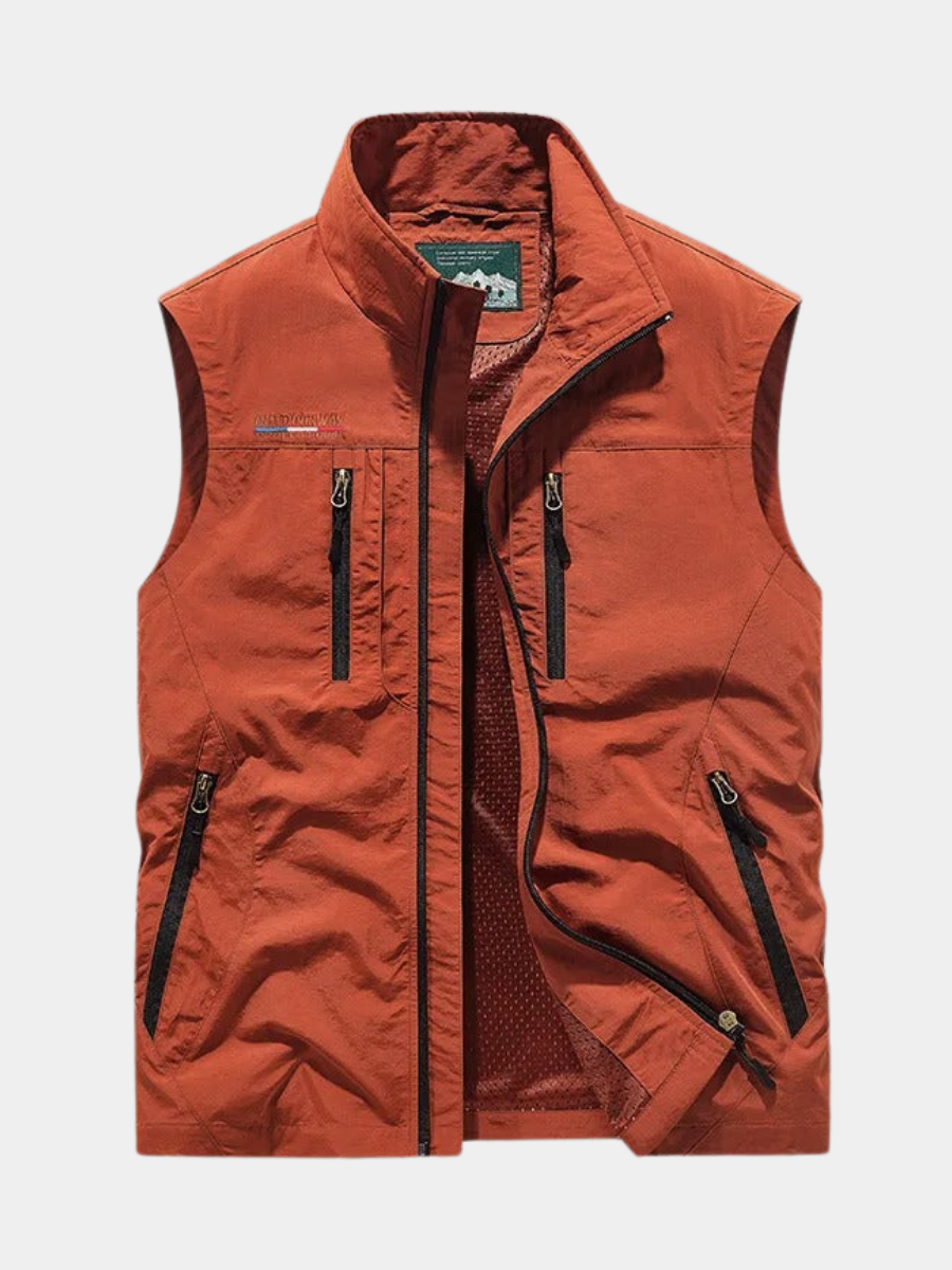 GILBERTO | GILET CARGO TRASPIRANTE CON TASCHE MULTIPLE