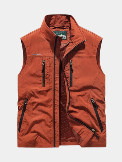 GILBERTO | GILET CARGO TRASPIRANTE CON TASCHE MULTIPLE